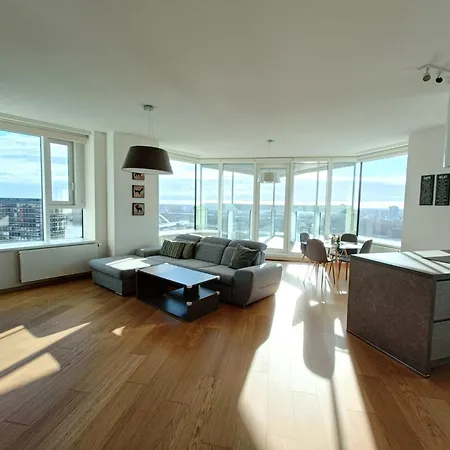 Sag Panorama Apartment 3 Rooms 19Th Floor Great View Free Parking Apartmán Bratislava