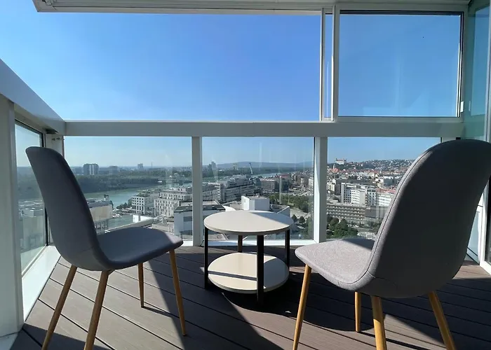 Sag Panorama 3 19th Floor Great View Free Parking * Bratislava