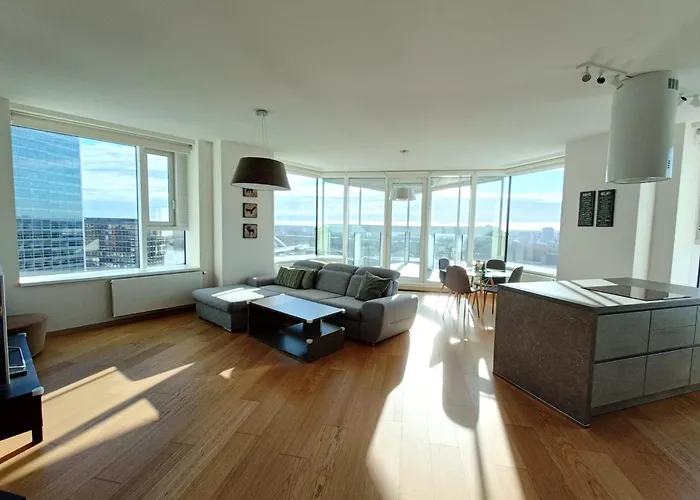 Sag Panorama 3 19th Floor Great View Free Parking Appartement Bratislava